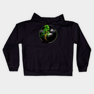 Bonsai tree (night) Kids Hoodie